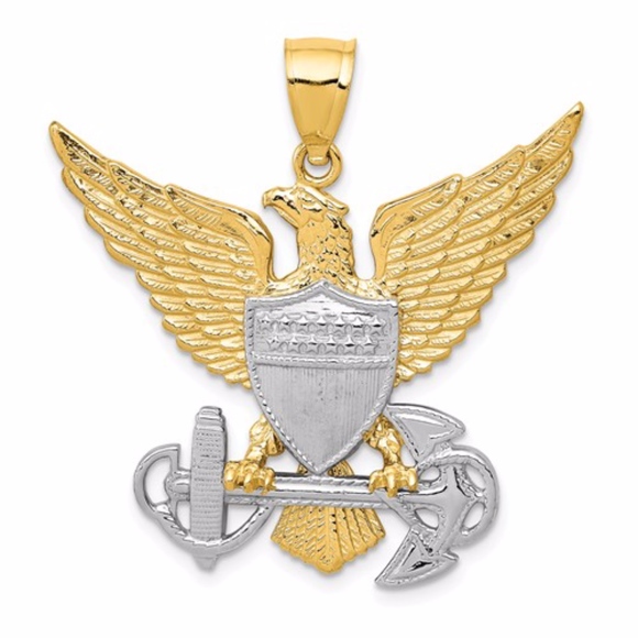 Other - 14K US Navy Eagle Pendant